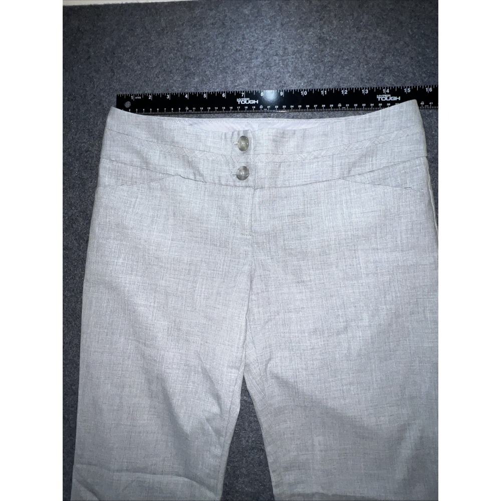 The Limited Drew Fit Dress Pants Gray, Wide Leg, 4 SHORT, Low Rise Double Button - Picture 8 of 15